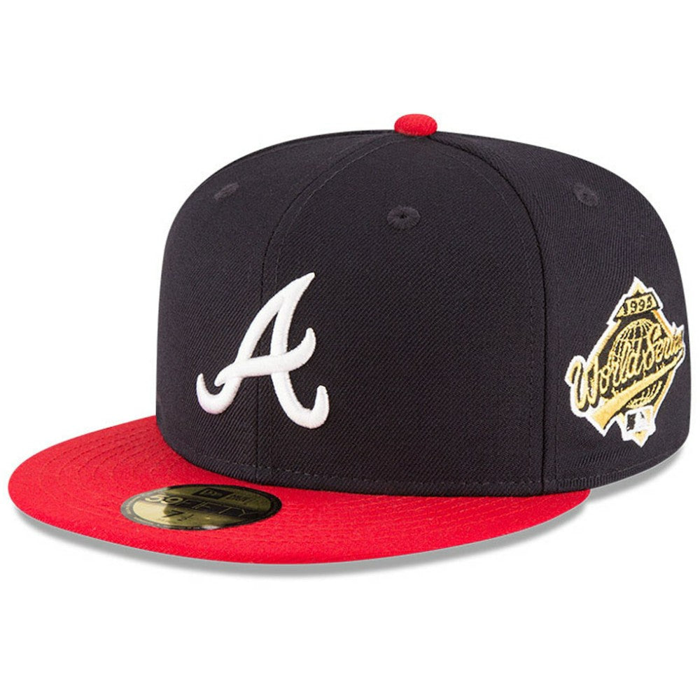 Atlanta Braves New Era 1995 World Series Wool 59FIFTY Fitted Hat - Navy - New Era Online