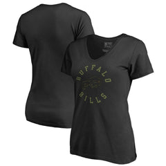 Buffalo Bills Women's Camo Collection Liberty V-Neck T-Shirt Black