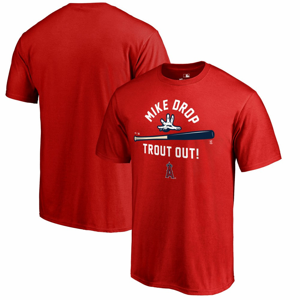 Mike Trout Los Angeles Angels Hometown Mike Drop T-Shirt - Red - MLB Online