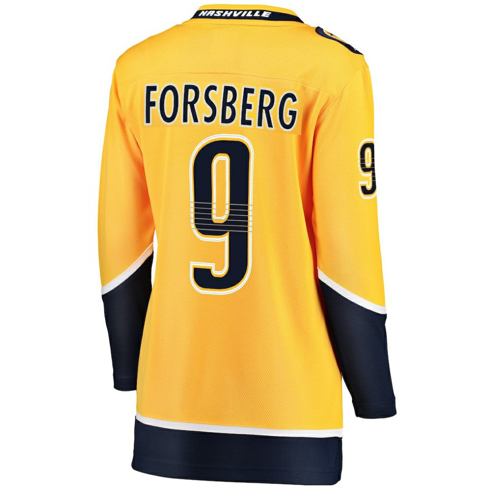 Filip Forsberg Nashville Predators Fanatics Women's Breakaway Player Jersey - Gold - NHL 3078623