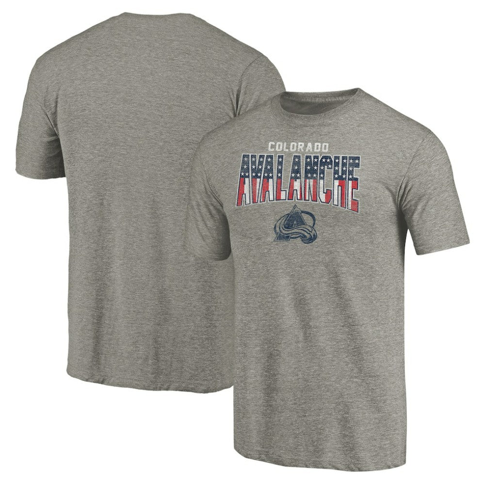 Colorado Avalanche Freedom Tri-Blend T-Shirt - Heathered Gray - NHL 3078682