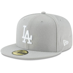 Los Angeles Dodgers New Era Fashion Color Basic 59FIFTY Fitted Hat - Gray - New Era Lifestyle