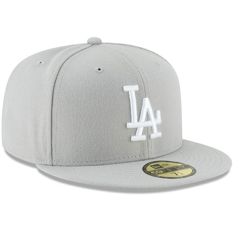 Los Angeles Dodgers New Era Fashion Color Basic 59FIFTY Fitted Hat - Gray - New Era Lifestyle