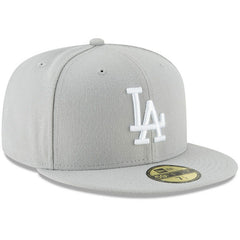 Los Angeles Dodgers New Era Fashion Color Basic 59FIFTY Fitted Hat - Gray - New Era Lifestyle