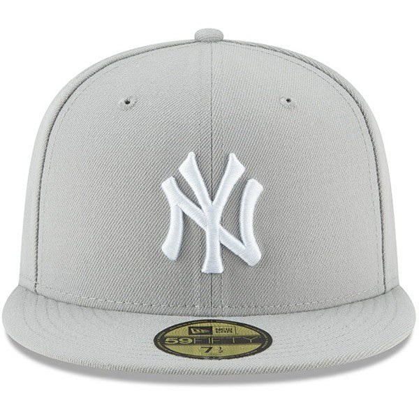 New York Yankees New Era Fashion Color Basic 59FIFTY Fitted Hat - Gray - New Era Sale