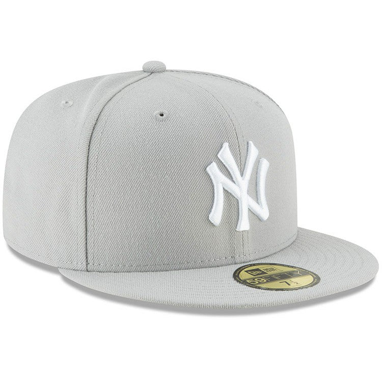 New York Yankees New Era Fashion Color Basic 59FIFTY Fitted Hat - Gray - New Era Sale