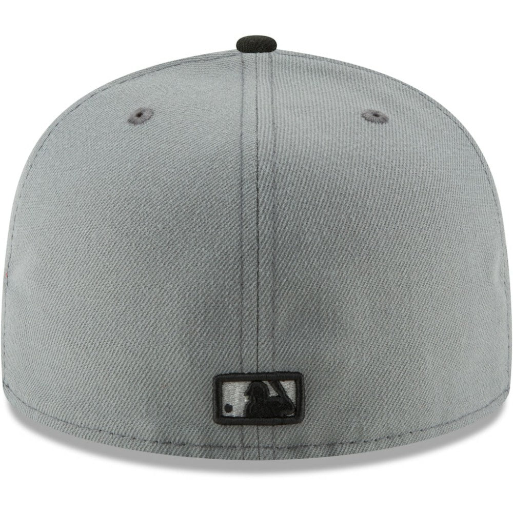 Atlanta Braves New Era Two-Tone 59FIFTY Fitted Hat - Gray/Black - New Era on Sale