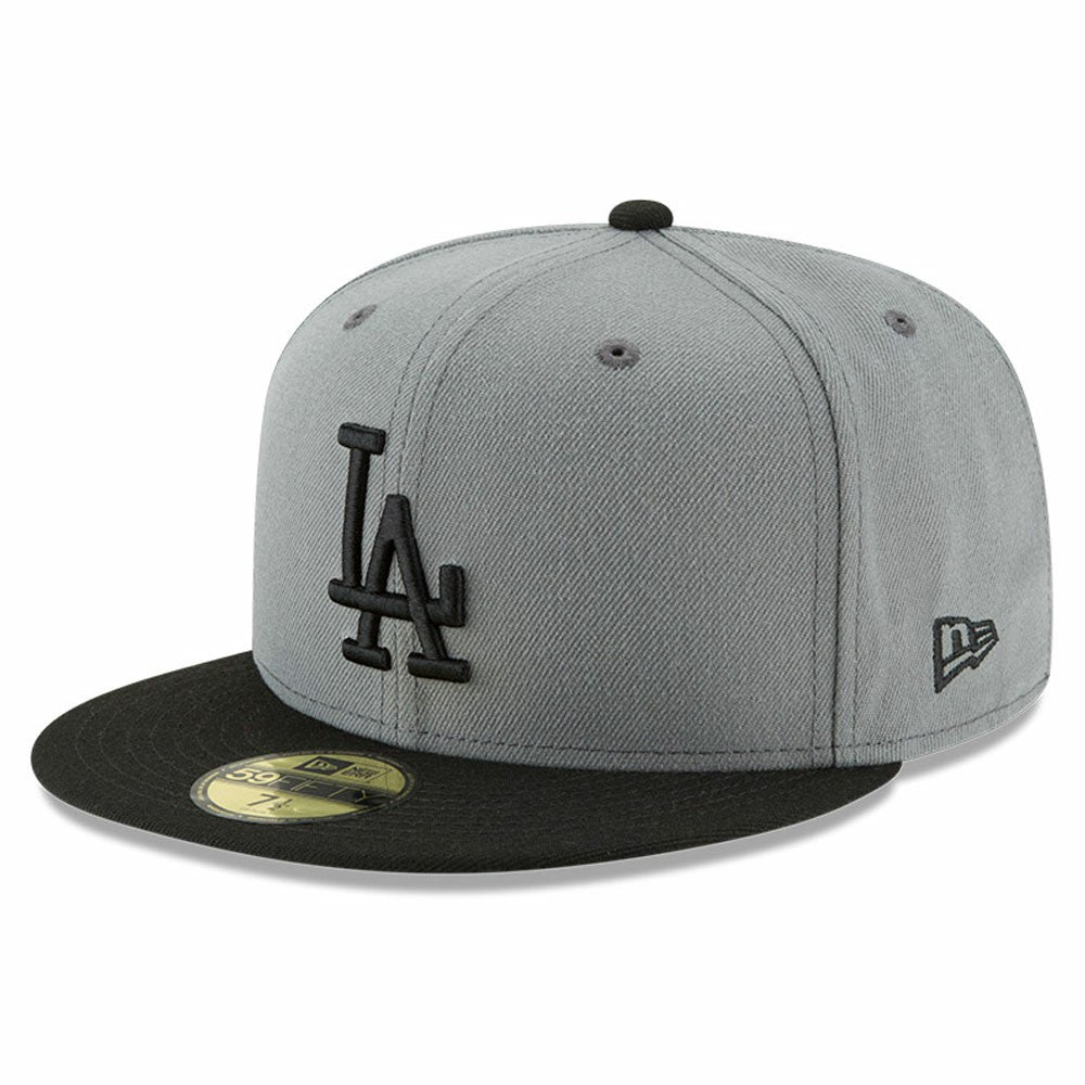 Los Angeles Dodgers New Era Two-Tone 59FIFTY Fitted Hat - Gray/Black - New Era on Sale