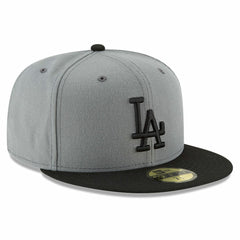 Los Angeles Dodgers New Era Two-Tone 59FIFTY Fitted Hat - Gray/Black - New Era on Sale