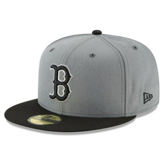 Boston Red Sox New Era Two-Tone 59FIFTY Fitted Hat - Gray/Black - New Era Sale