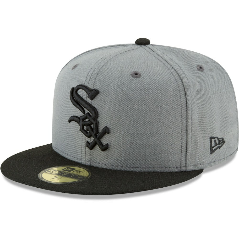 Chicago White Sox New Era Two-Tone 59FIFTY Fitted Hat - Gray/Black - New Era Discount