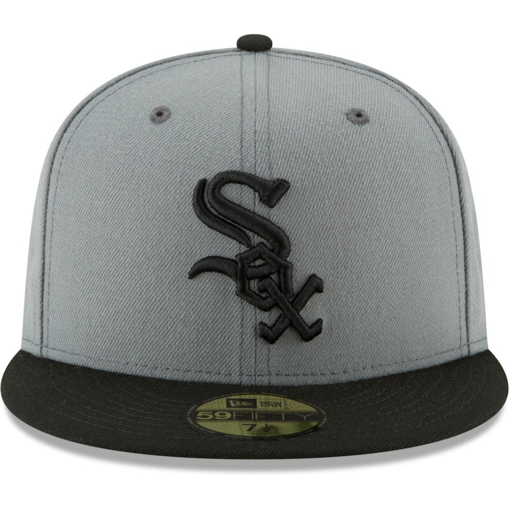 Chicago White Sox New Era Two-Tone 59FIFTY Fitted Hat - Gray/Black - New Era Discount