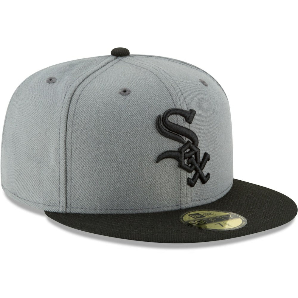 Chicago White Sox New Era Two-Tone 59FIFTY Fitted Hat - Gray/Black - New Era Discount