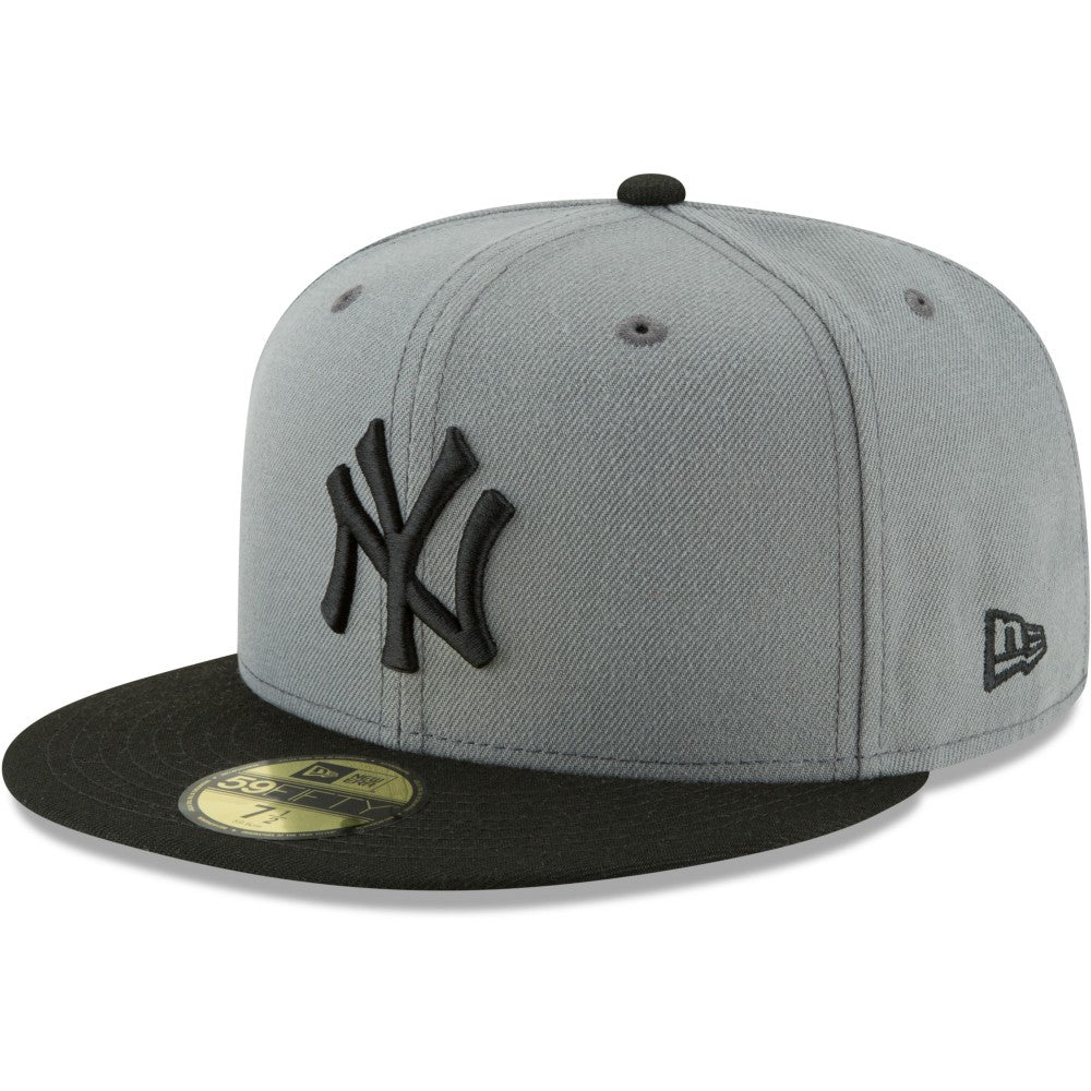 New York Yankees New Era Two-Tone 59FIFTY Fitted Hat - Gray/Black - New Era Sale