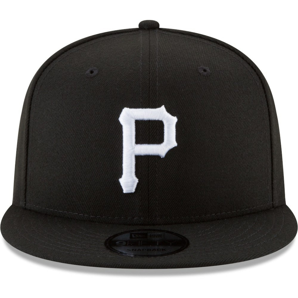 Pittsburgh Pirates New Era Black & White 9FIFTY Snapback Hat - Black - New Era Discount