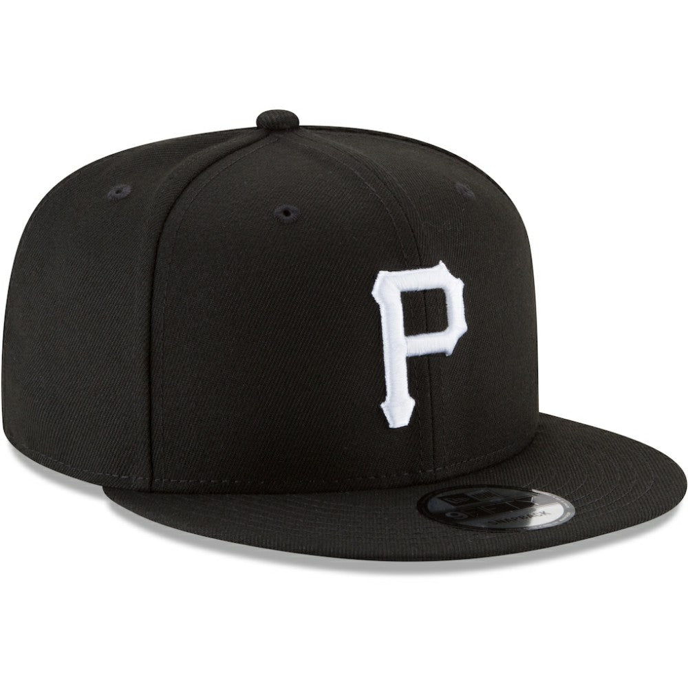 Pittsburgh Pirates New Era Black & White 9FIFTY Snapback Hat - Black - New Era Discount