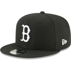 Boston Red Sox New Era Black & White 9FIFTY Snapback Hat - Black - New Era Lifestyle