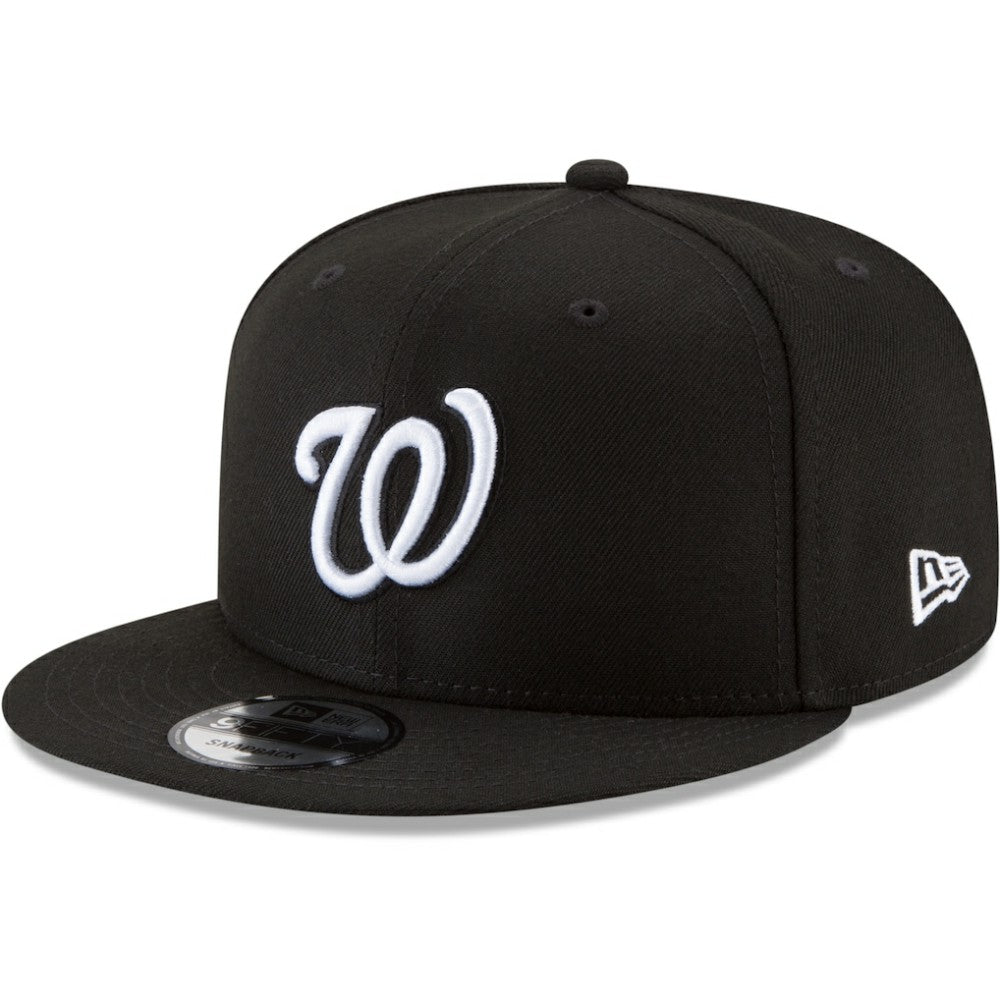 Washington Nationals New Era Black & White 9FIFTY Snapback Hat - Black - New Era on Sale