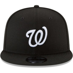 Washington Nationals New Era Black & White 9FIFTY Snapback Hat - Black - New Era on Sale