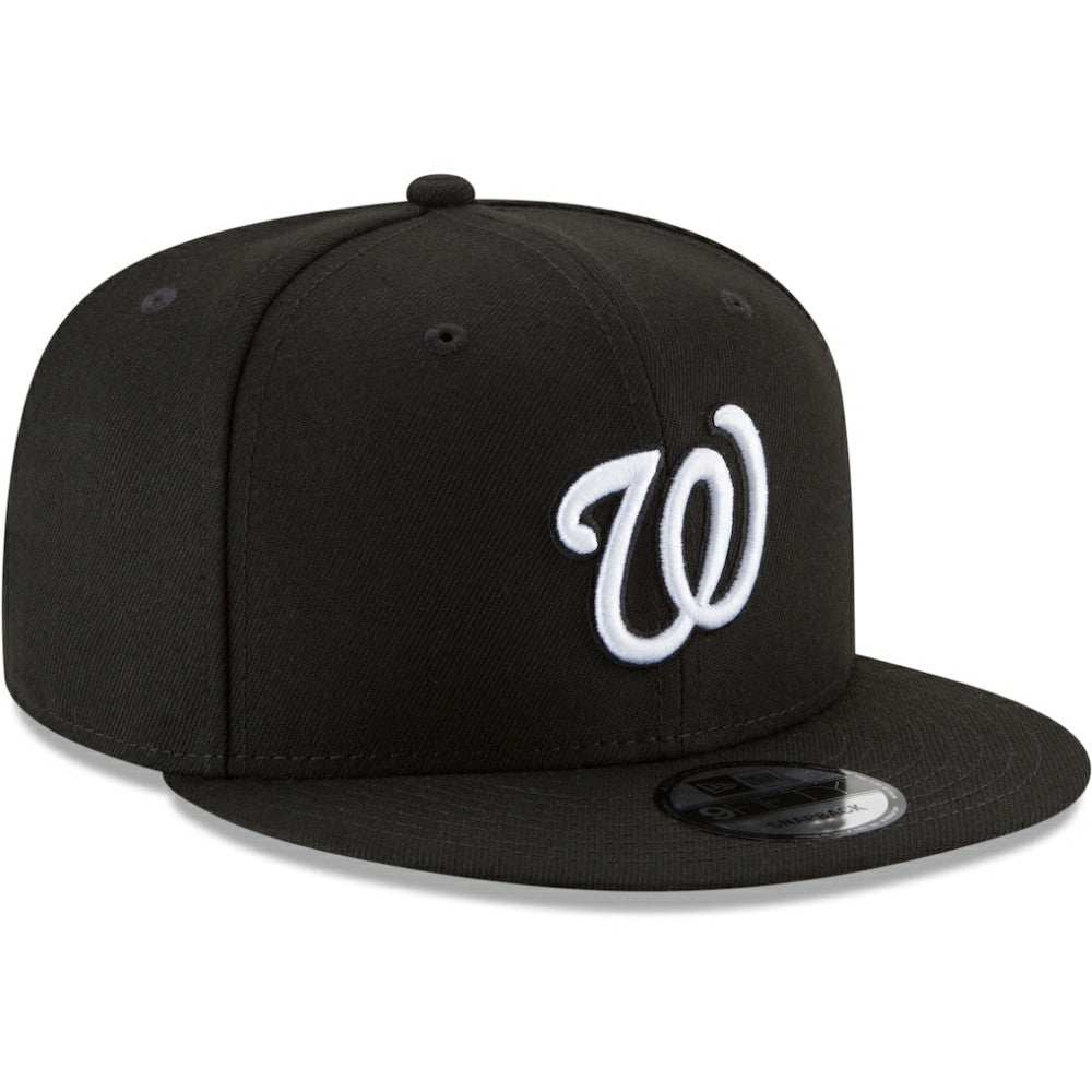 Washington Nationals New Era Black & White 9FIFTY Snapback Hat - Black - New Era on Sale