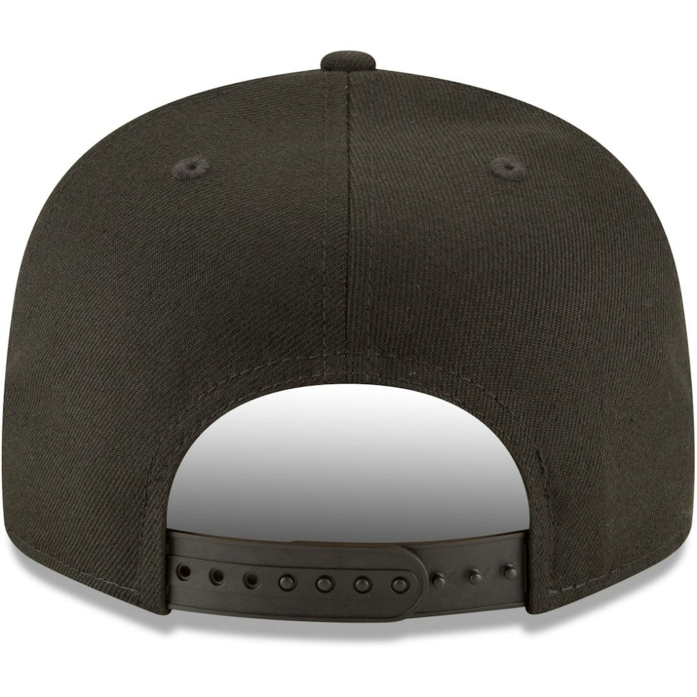 Cincinnati Reds New Era Black on Black 9FIFTY Team Snapback Adjustable Hat - Black - New Era Sale