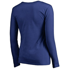 Buffalo Bills Women's Graceful Long Sleeve V-Neck T-Shirt Royal