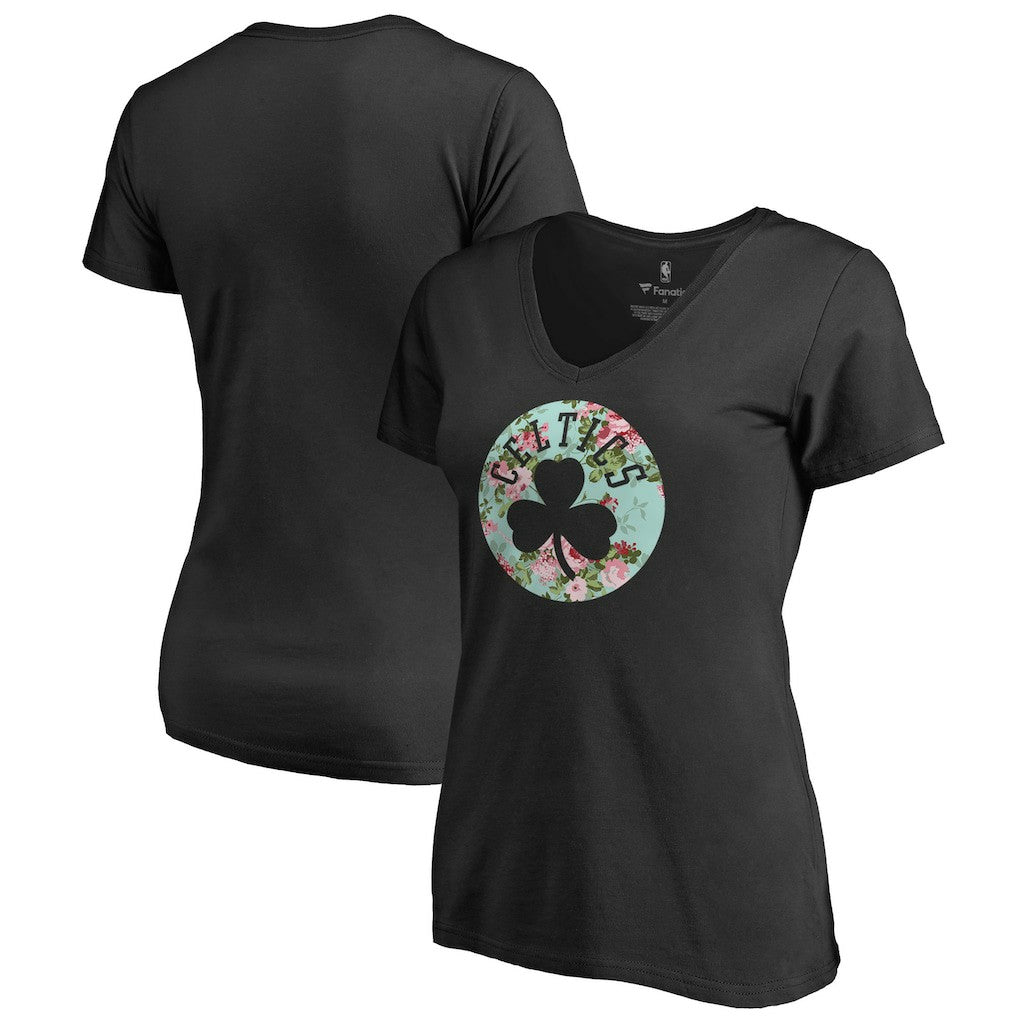 Boston Celtics Lovely V-Neck T-Shirt Black