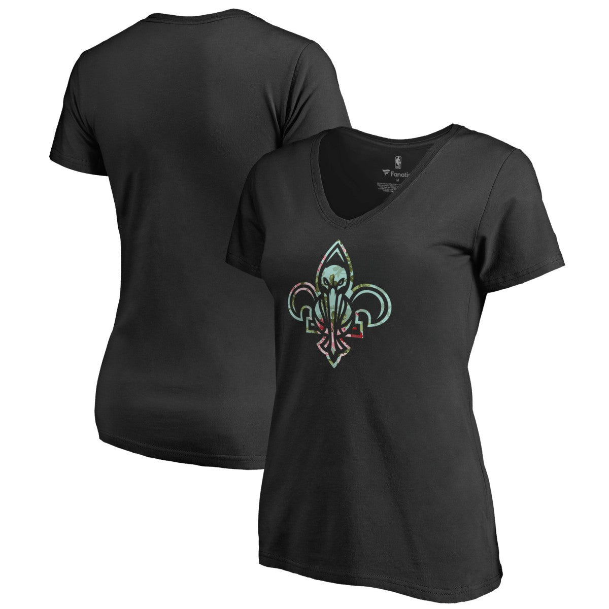 New Orleans Pelicans Lovely V-Neck T-Shirt Black