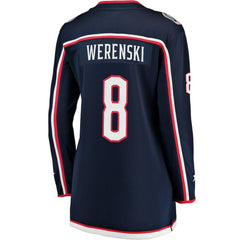 Zach Werenski Columbus Blue Jackets Fanatics Women's Breakaway Jersey - Navy - NHL 3094876
