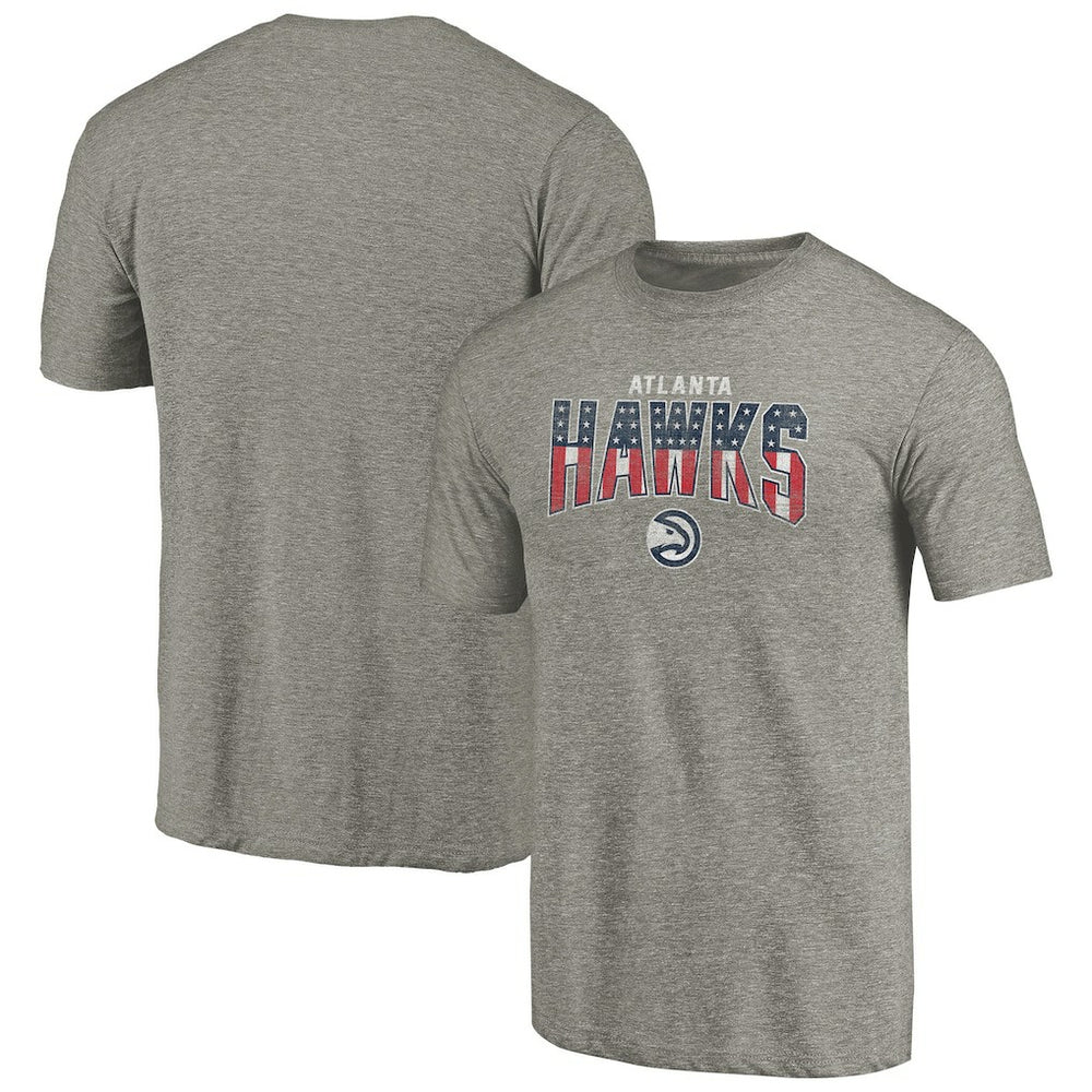 Atlanta Hawks Freedom Tri-Blend T-Shirt Gray