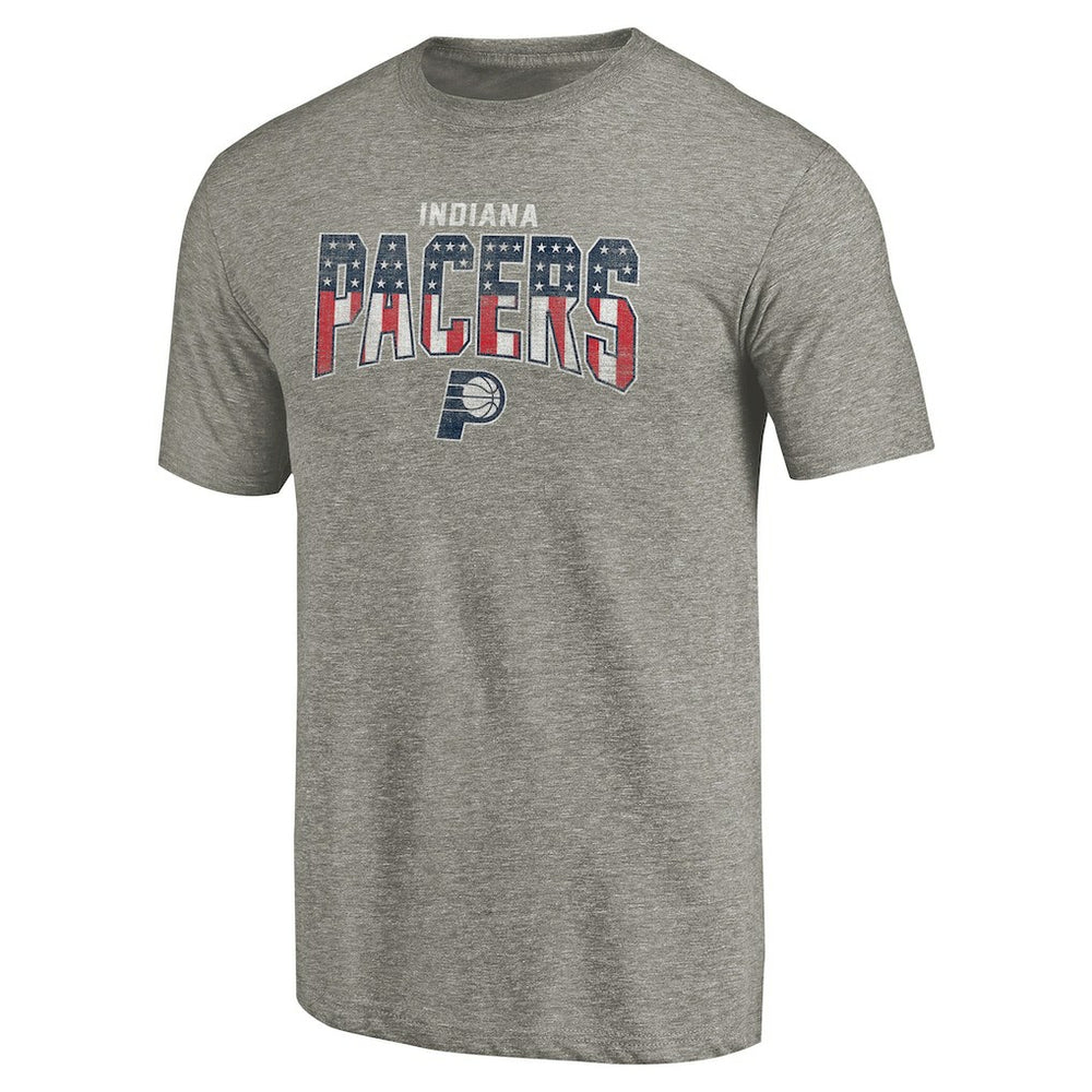 Indiana Pacers Freedom Tri-Blend T-Shirt Gray