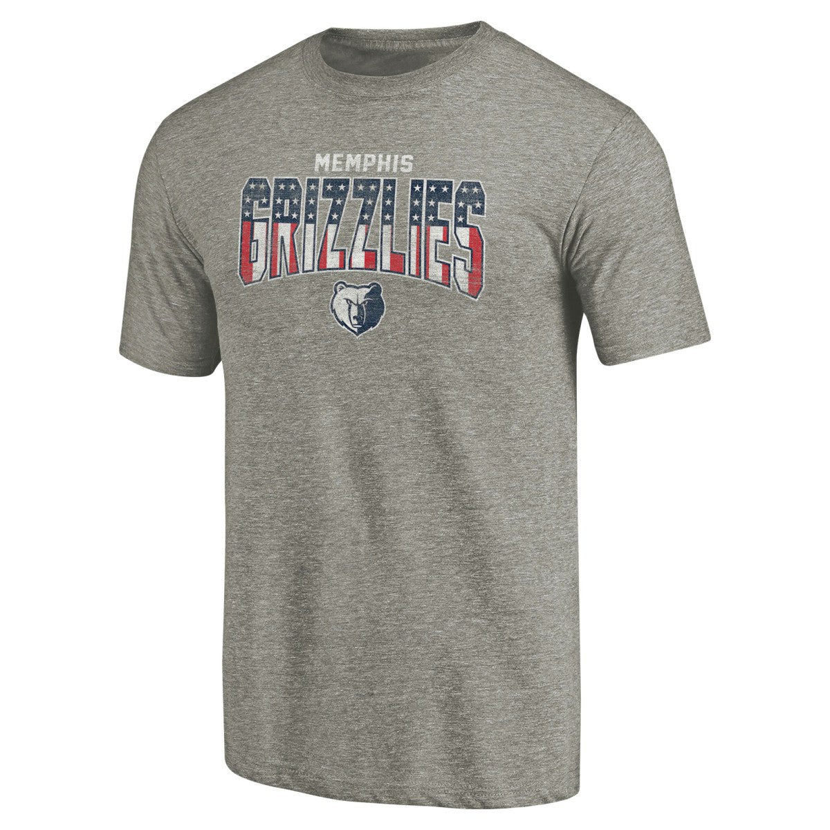 Memphis Grizzlies Freedom Tri-Blend T-Shirt Gray