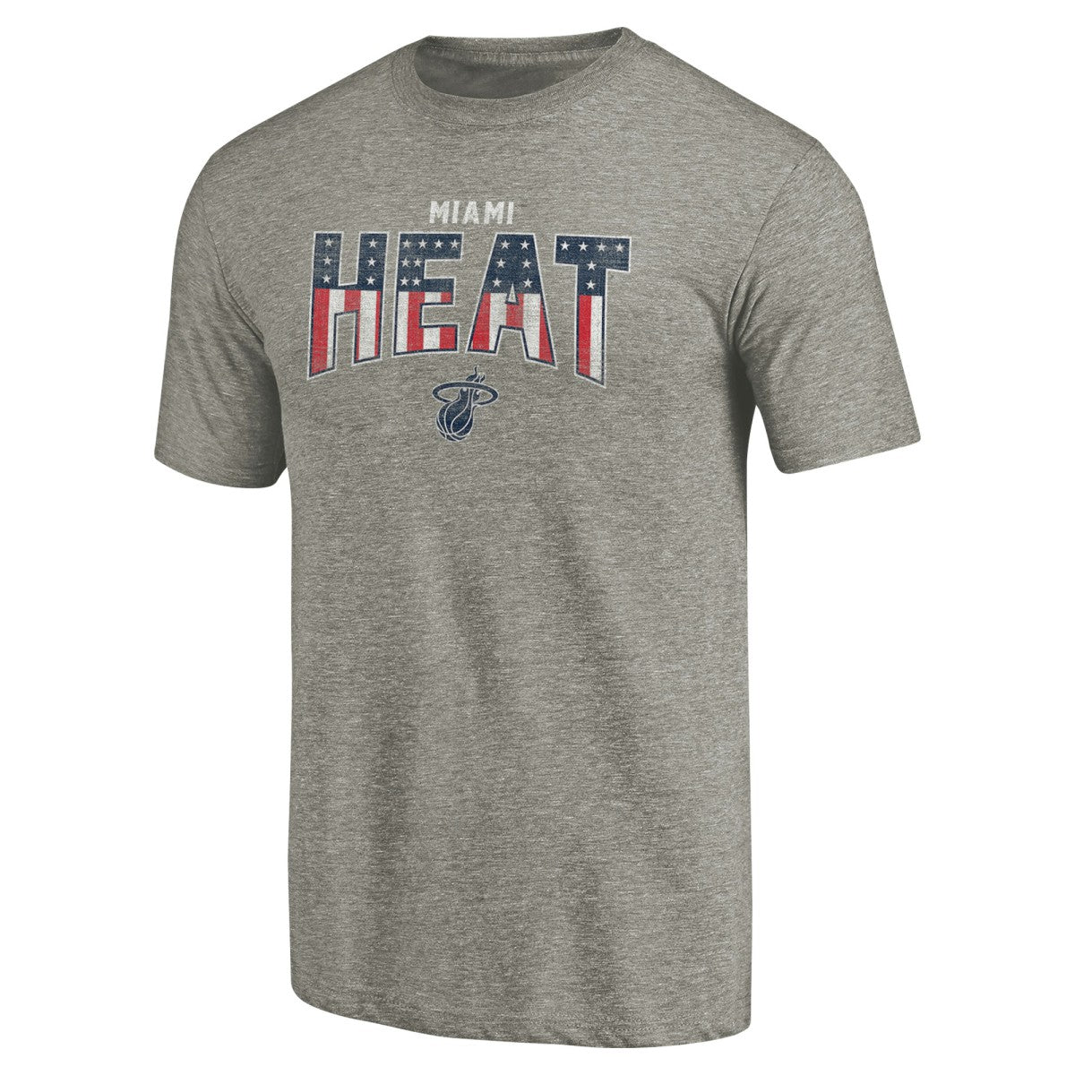 Miami Heat Freedom Tri-Blend T-Shirt Gray