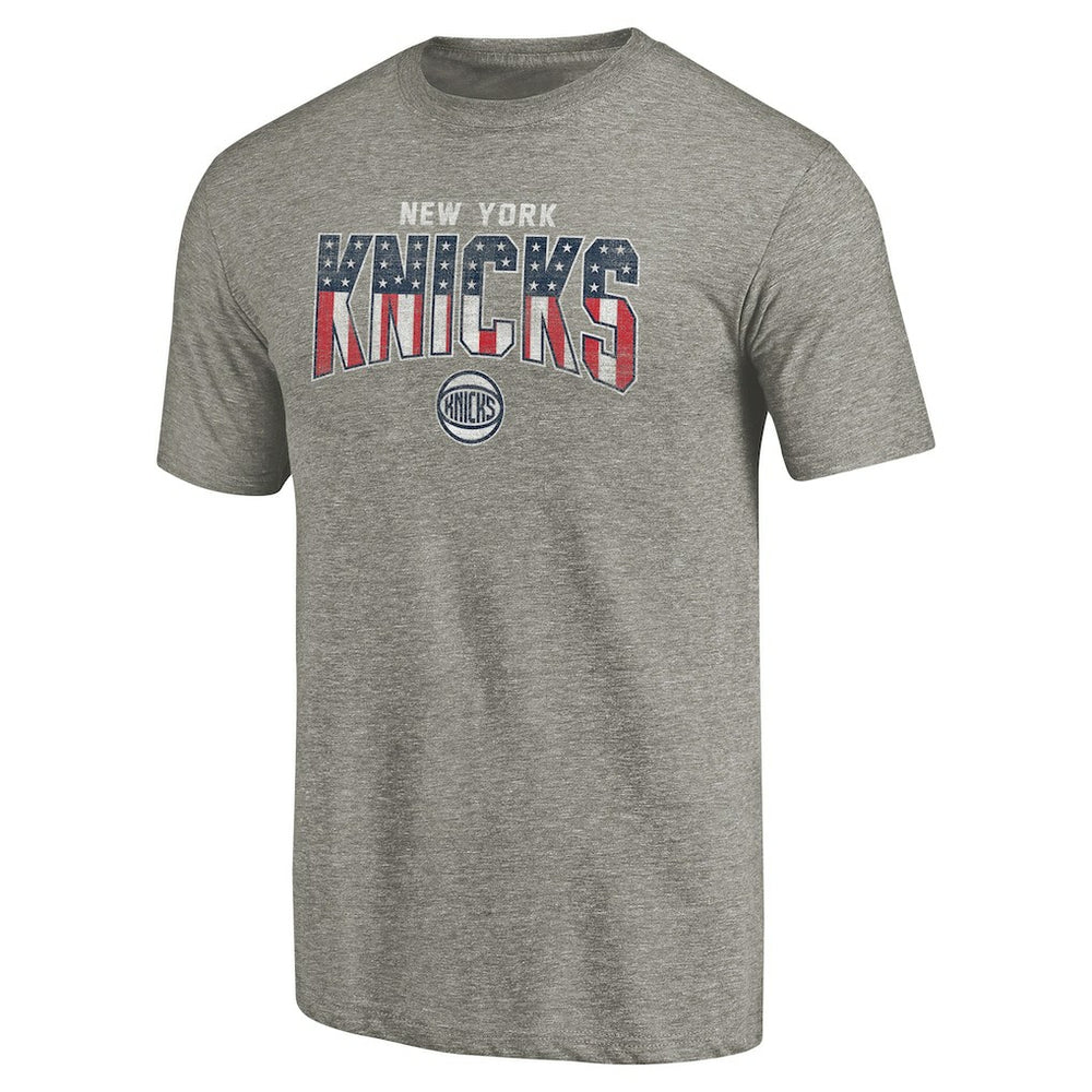 New York Knicks Freedom Tri-Blend T-Shirt Gray