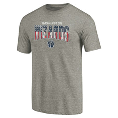 Washington Wizards Freedom Tri-Blend T-Shirt Gray