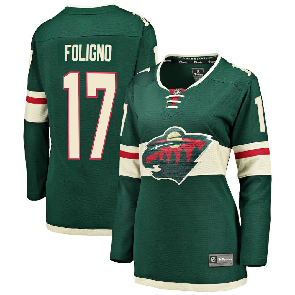 Marcus Foligno Minnesota Wild Fanatics Women's Breakaway Player Jersey - Green - NHL 3096399