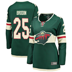 Jonas Brodin Minnesota Wild Fanatics Women's Breakaway Player Jersey - Green - NHL 3096406