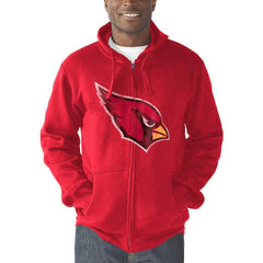 Arizona Cardinals G-III Sports by Carl Banks Primary Logo Full-Zip Hoodie Cardinal