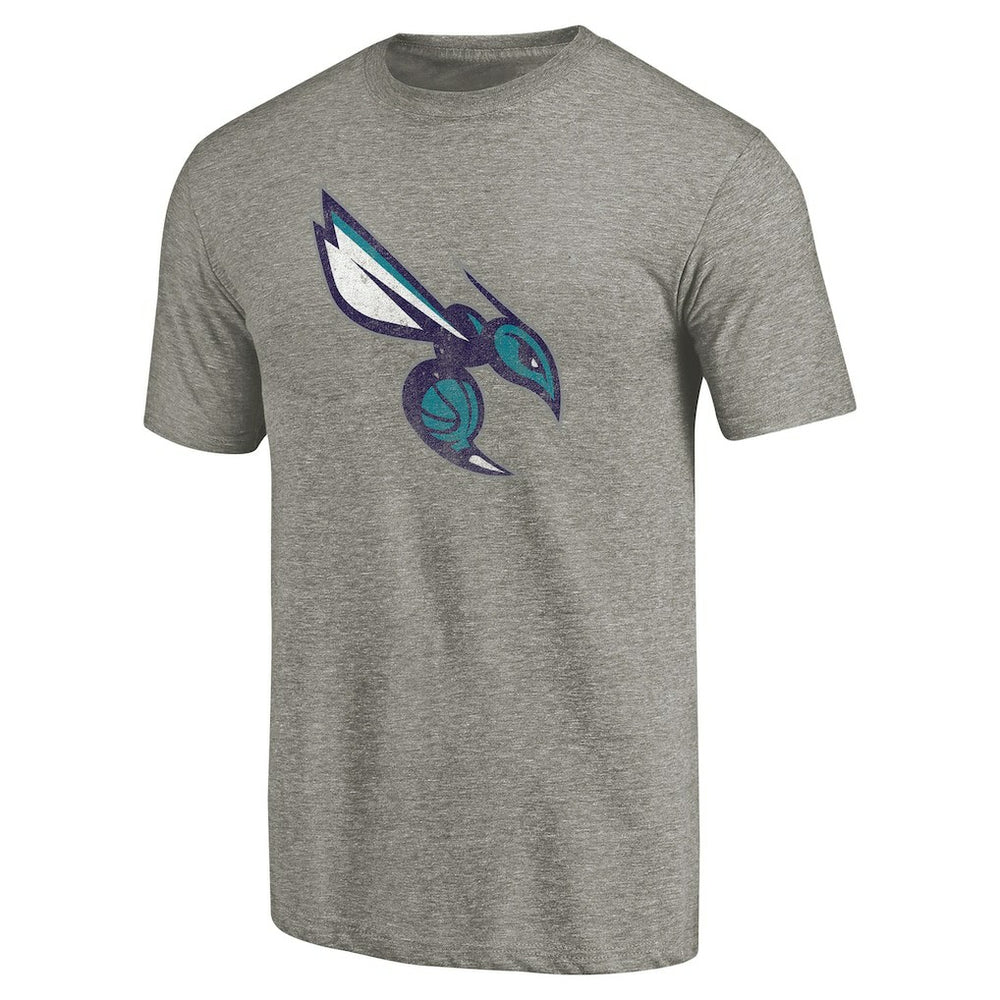 Charlotte Hornets Greatest Dad Tri-Blend T-Shirt Gray