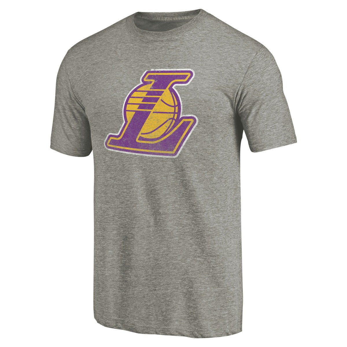 Los Angeles Lakers Greatest Dad Tri-Blend T-Shirt Gray