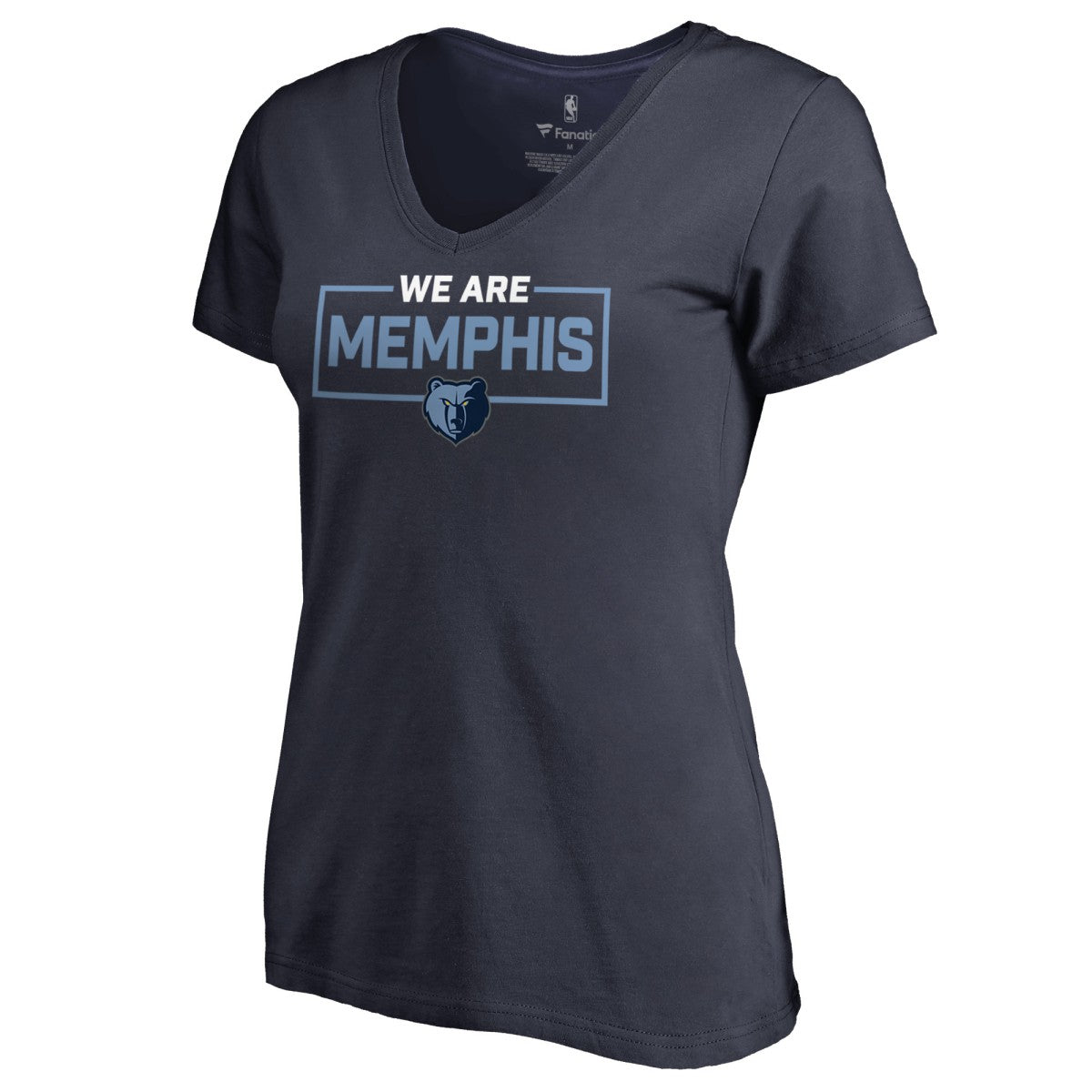 Memphis Grizzlies Women's We Are Iconic Collection V-Neck T-Shirt Navy
