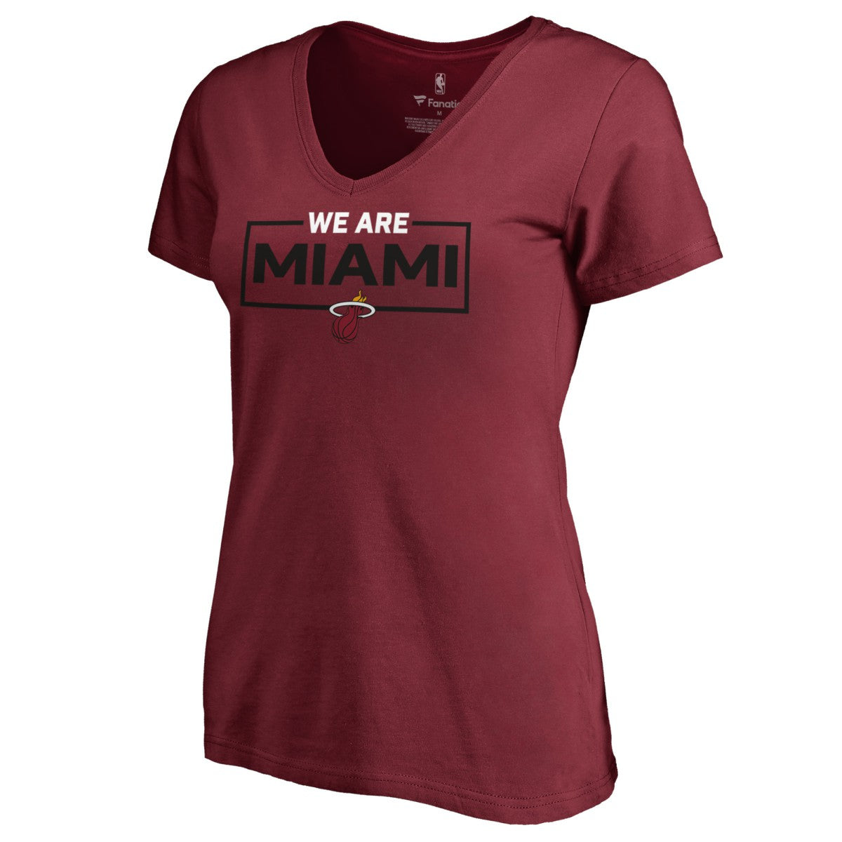Miami Heat Women's We Are Iconic Collection V-Neck T-Shirt Red