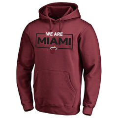 Miami Heat We Are Iconic Collection Pullover Hoodie Garnet