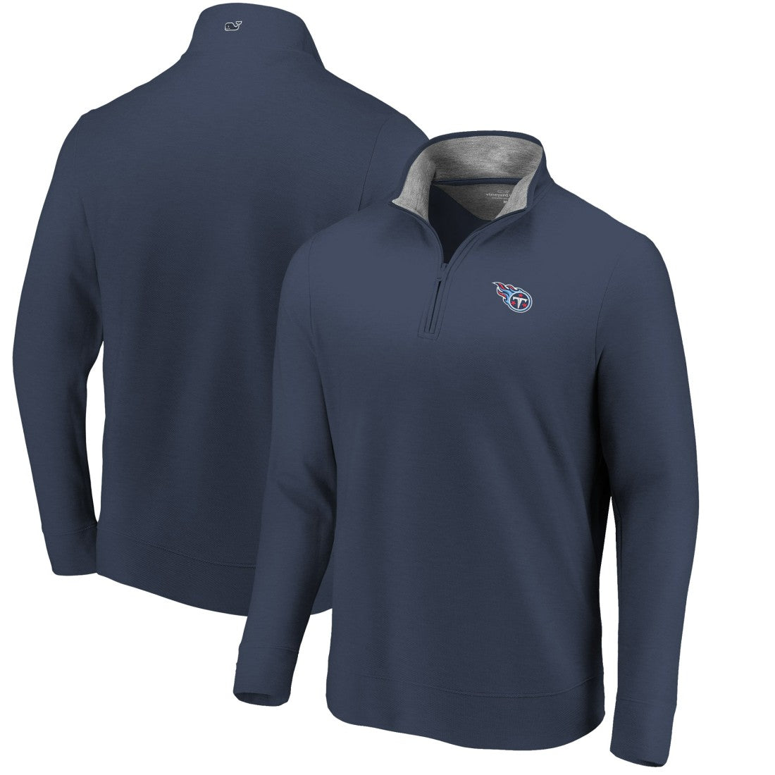 Tennessee Titans Vineyard Vines Saltwater Quarter-Zip Jacket Navy