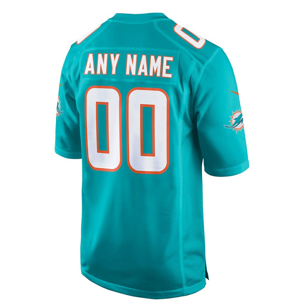 Nike Miami Dolphins Youth Custom Game Jersey Aqua
