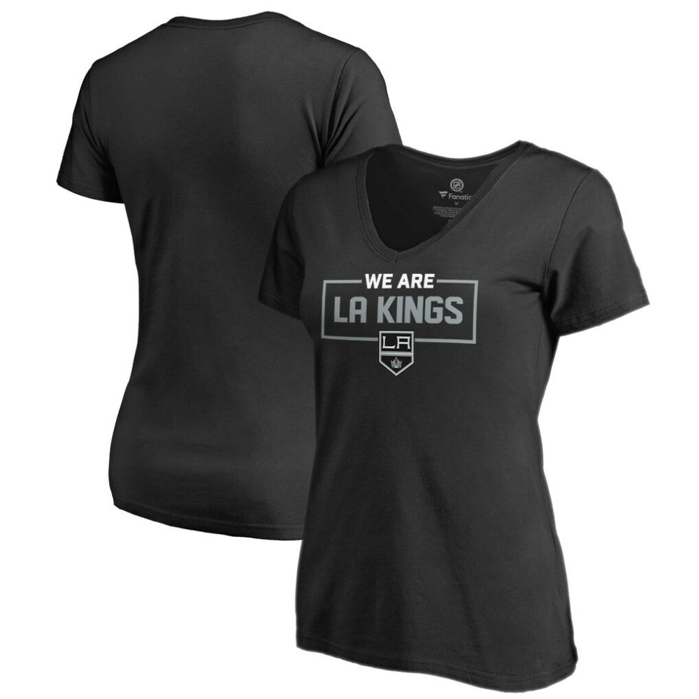 Los Angeles Kings Women's Iconic Collection V-Neck T-Shirt - Black - NHL 3120548