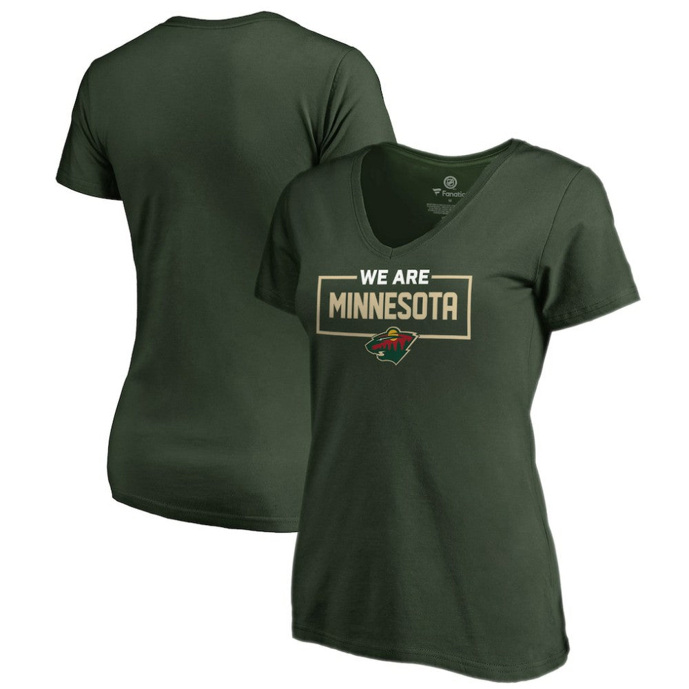 Minnesota Wild Women's Iconic Collection V-Neck T-Shirt - Green - NHL 3120549
