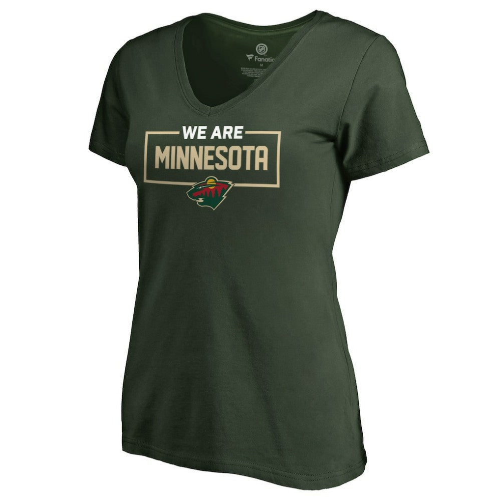Minnesota Wild Women's Iconic Collection V-Neck T-Shirt - Green - NHL 3120549