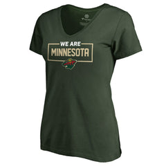 Minnesota Wild Women's Iconic Collection V-Neck T-Shirt - Green - NHL 3120549