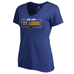 St. Louis Blues Women's Iconic Collection V-Neck T-Shirt - Blue - NHL 3120557